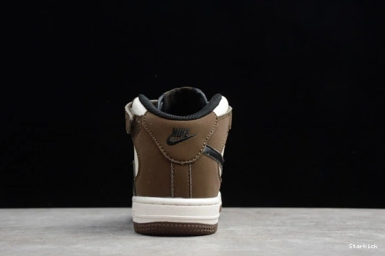 Travis Air Nike 07 Force Scott 1 Kids 314197-168 x Mid Brown Beige 0725